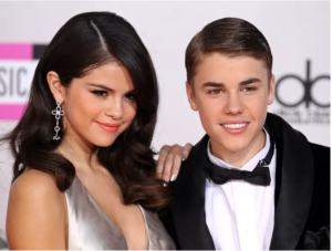 An image of Justin Bieber and Selena Gomez