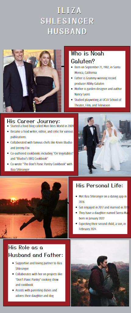 An infographic on Iliza Shlesinger Husband